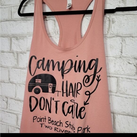 Camping Hair Don't Care graphic tank - Picture 5 of 9
